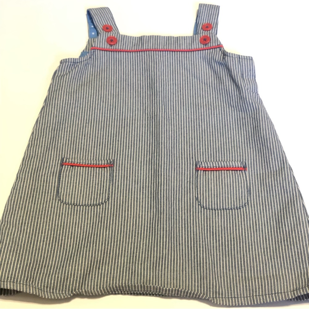Baby Boden Striped Jumper Dress